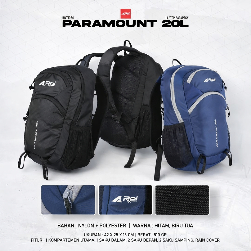 TAS RANSEL REI PARAMOUNT 20L AREI OUTDOORGEAR BACKPACK REI