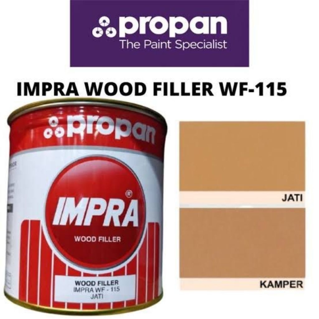 Impra wood filler jati dan kamper, 1kg, wood filler impra jati, impra wood filler kamper 1kg