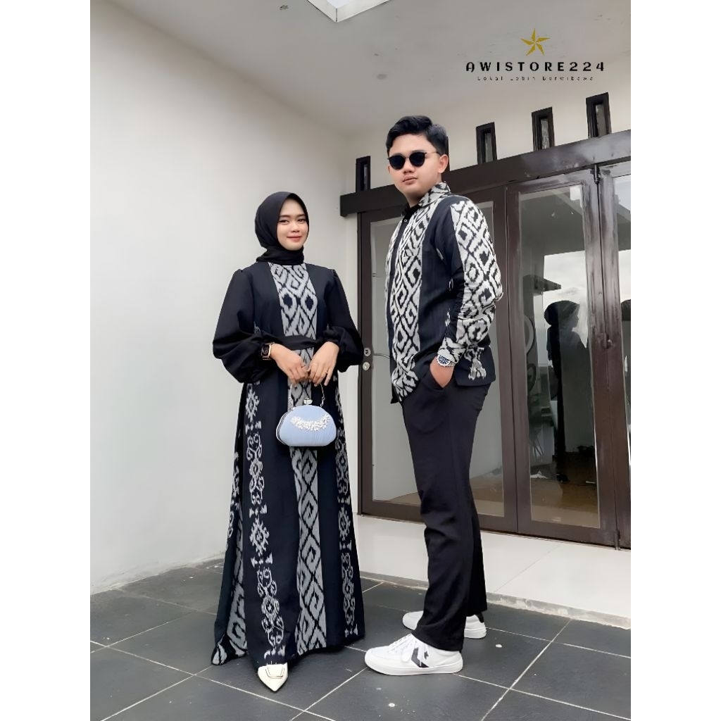 Couple Rania Dress Hitam Terbaru, Baju Couple Kondangan Baju Pasangan Prewedding Kekinian