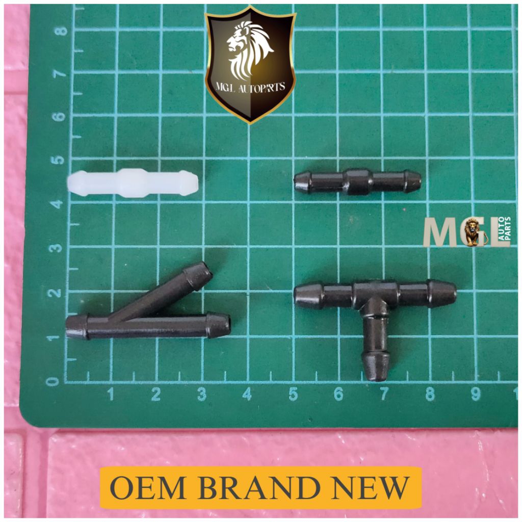 Pipa Plastik Hose Sambungan lurus T Y Wiper Mobil Universal