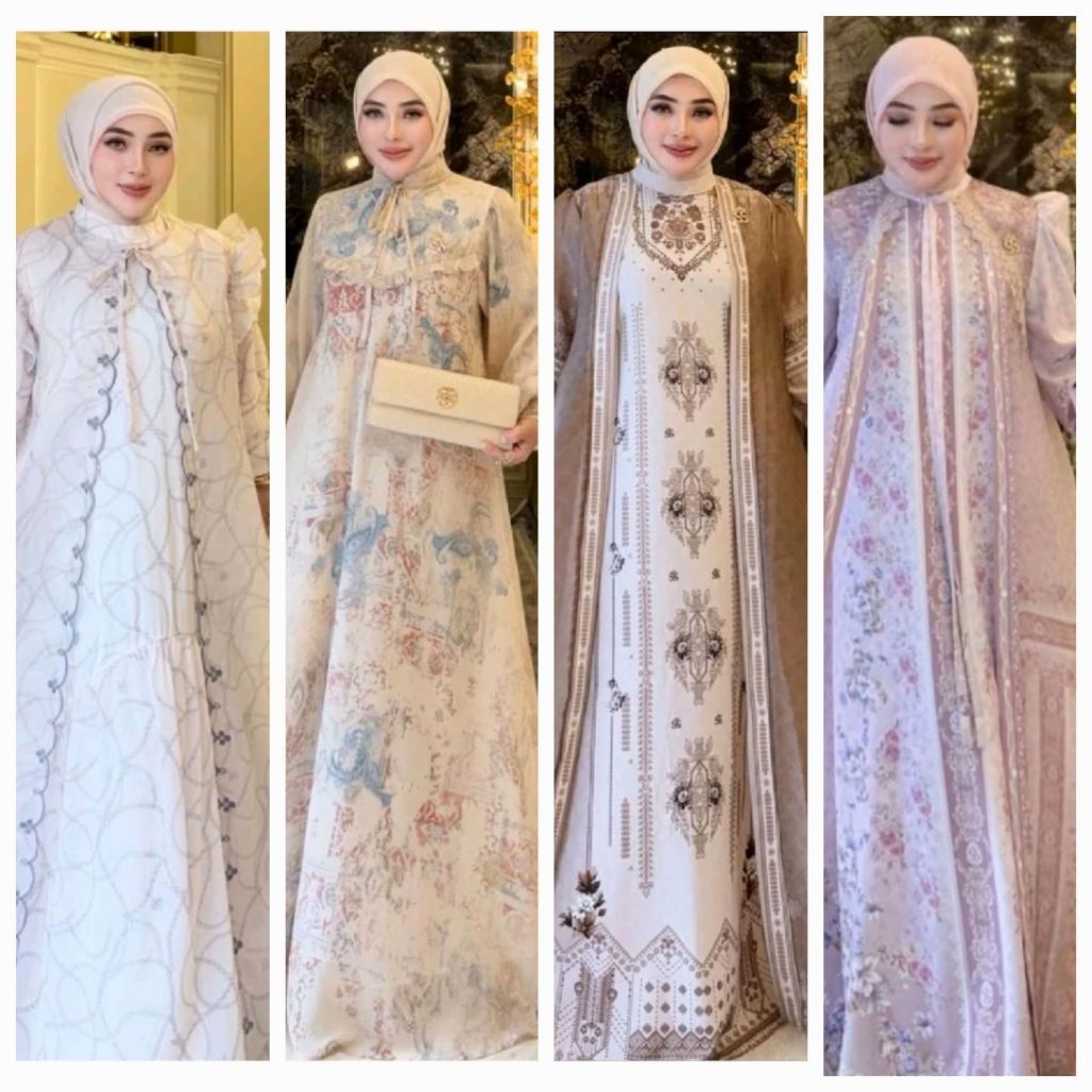 GAMIS SETHIJAB/TANPA HIJAB SHELLASAUKIA ORIGINAL (BARANG READY & PO)