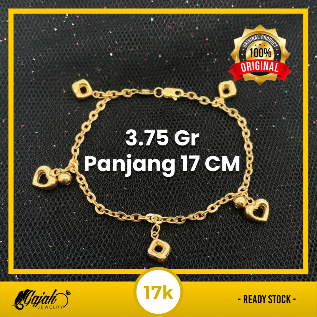 Gelang Emas 17K - Toko Emas Gajah - 3.75 Gram 8201