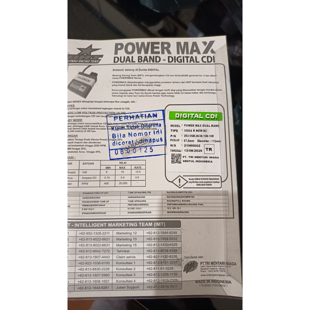 BRT CDI BRT dualband vega r new/CDI Vega r new dualband BRT