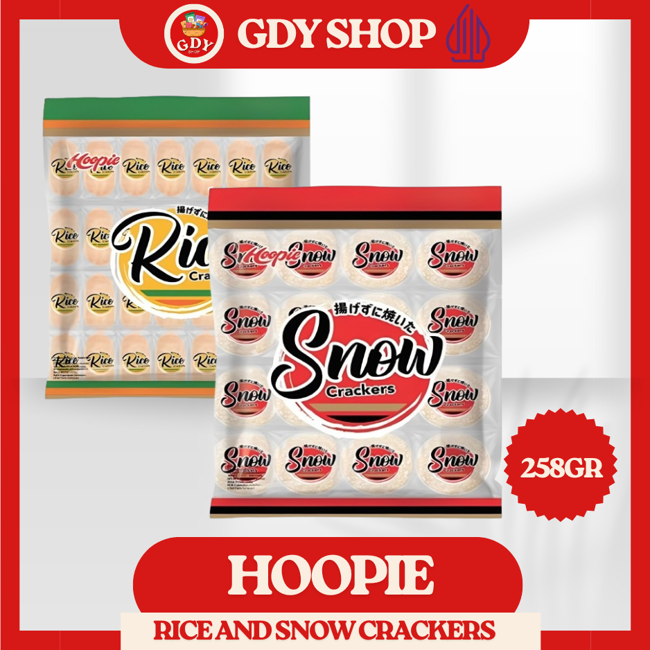 Hoopie Rice Crackers 258gr Rice Crackers/Snow Crackers Halal