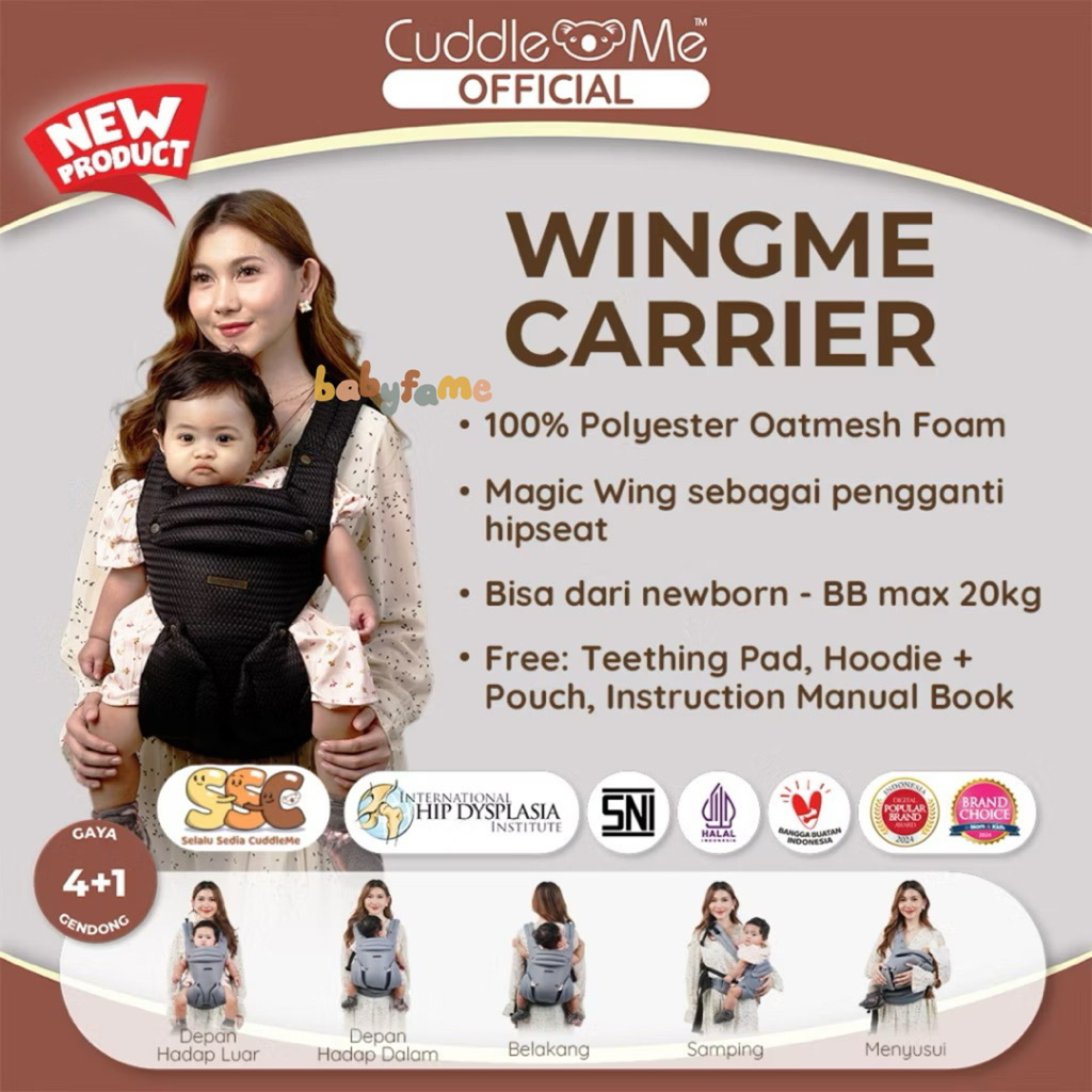 CUDDLE ME WINGME CARRIER | GENDONGAN BAYI | M-SHAPE