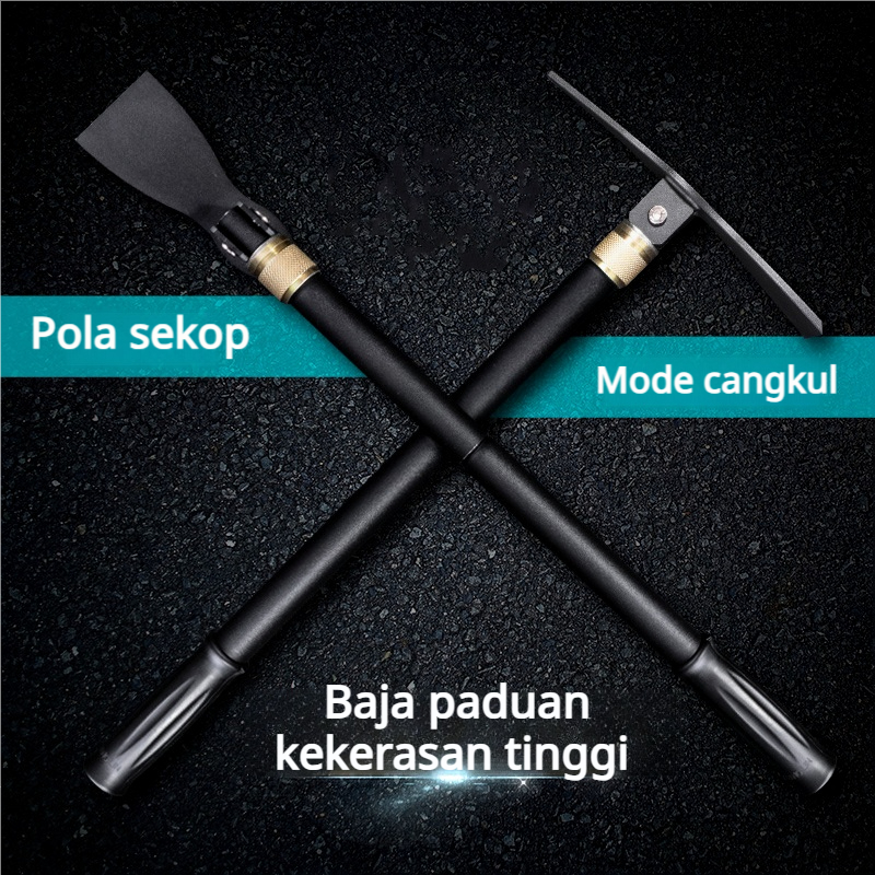 Sekop penggali parit, beliung lipat multifungsi luar ruangan, cangkul, sekop pancing portabel untuk 