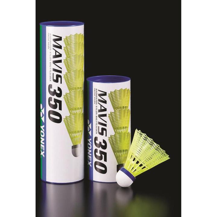 Bulu Tangkis Badminton Nilon-Shuttlecock Mavis 350 (2 tube / 12 pcs) – Ringkas & Praktis untuk Trave