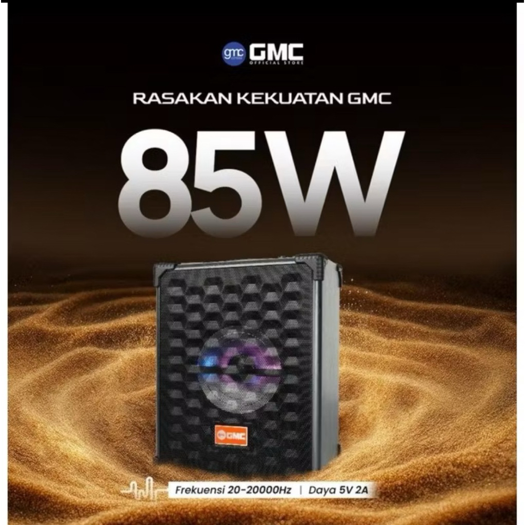 Speaker GMC 883B / Speaker portabel GMC 6,5" + 1bh Mic Wireles