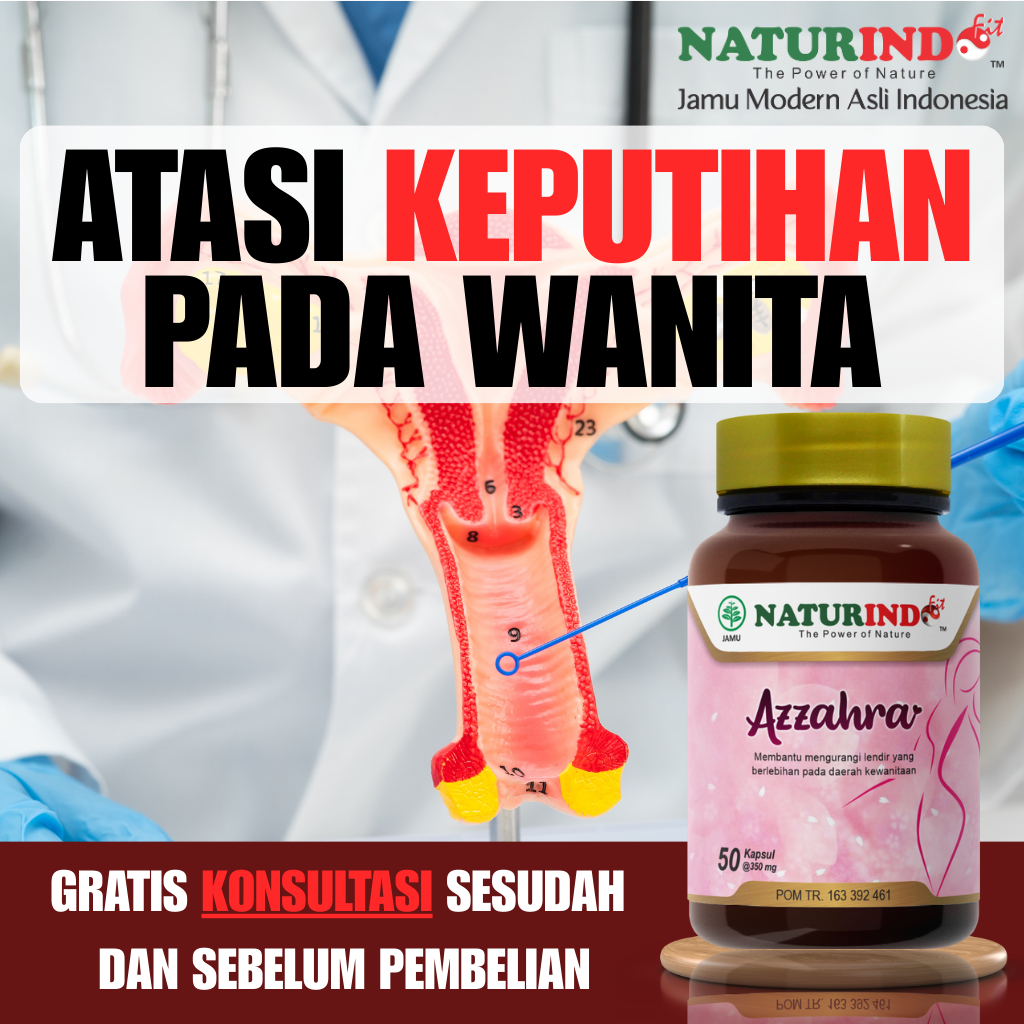 Obat Herbal Keputihan Pelancar Telat Nyeri Haid Menstruasi Miss V Bau Gatal Naturindo Fit Azzahra