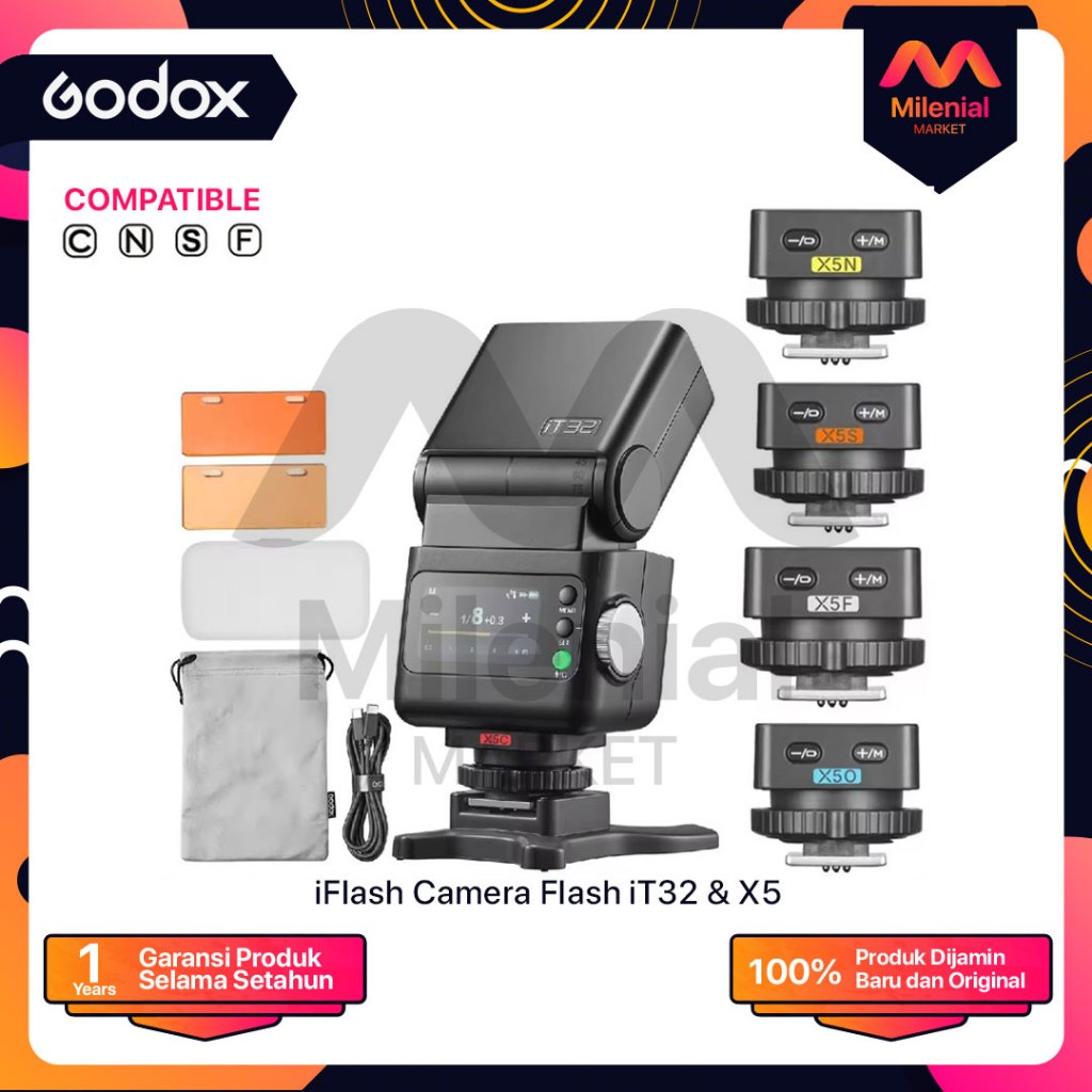 Godox IT32 iFlash TTL Camera Flash Mini IT 32 Flash Kamera Godox X5 TTL Wireless Flash Trigger for G