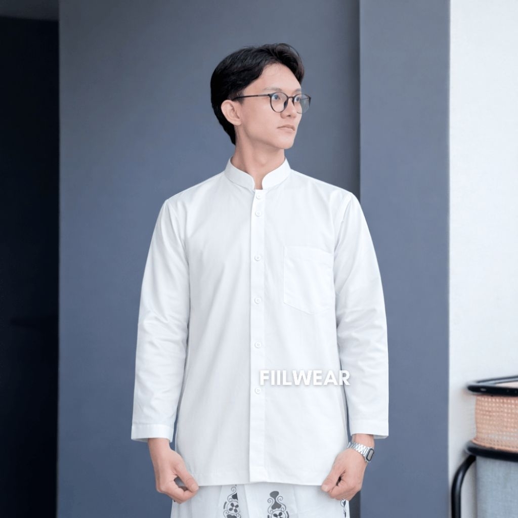 Koko Premium Haibah Lengan Panjang Pria / Polos / Pakaian Muslim / murah / Outfit Modern Tarawih Leb
