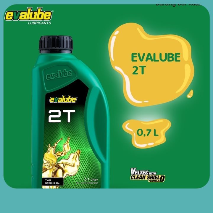 Original Oli Samping Evalube 2T Hijau 0,7 JasoFB Oli Samping 2tak pespa alfa FIZR RX King