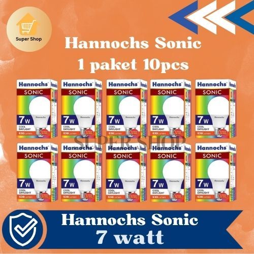 PAKET HEMAT 10 PCS LAMPU LED HANNOCHS SONIC 7 WATT/9 WATT/12 WATT/15 WATT
