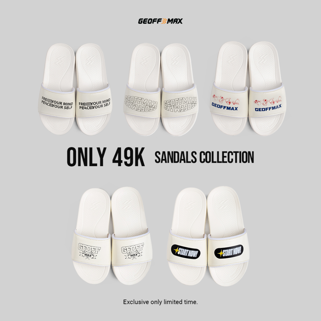 Geoff Max - Sandal 49K | Sandal Slipper Pria Wanita | Sandal Daily