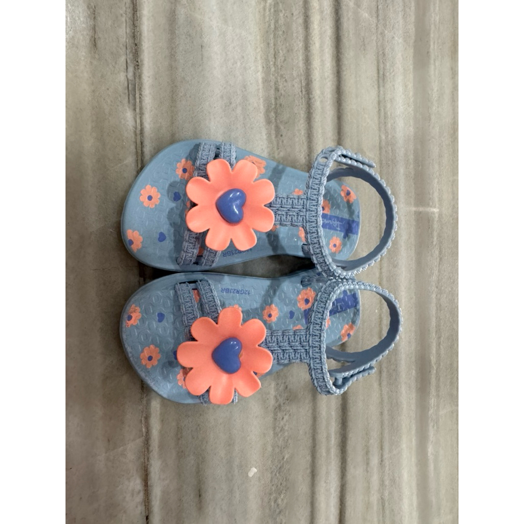 Sepatu sandal anak perempuan IPANEMA DAISY KIDS BLUE/PINK PRELOVED