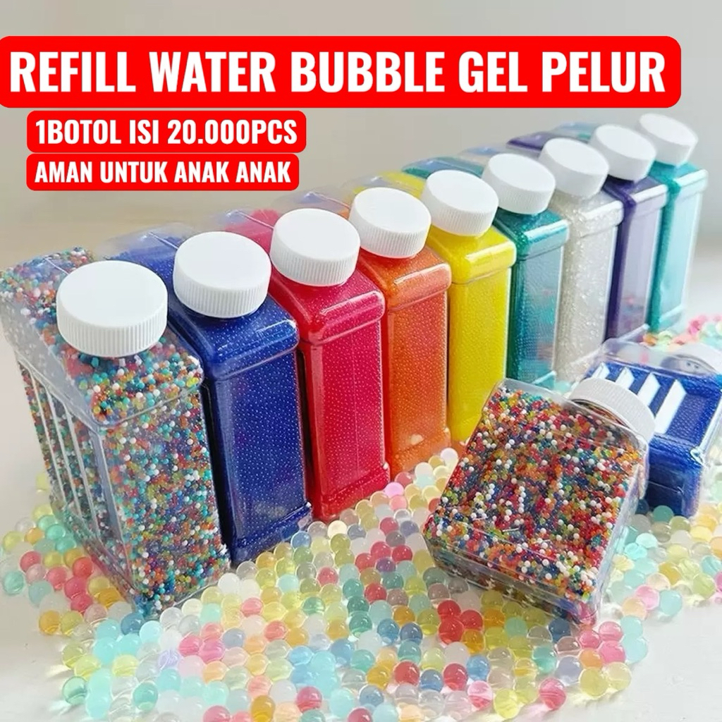 REFILL WATER BUBBLE GEL PELURU 7-8MM Mainan Peluru Hydrogel jelly refill