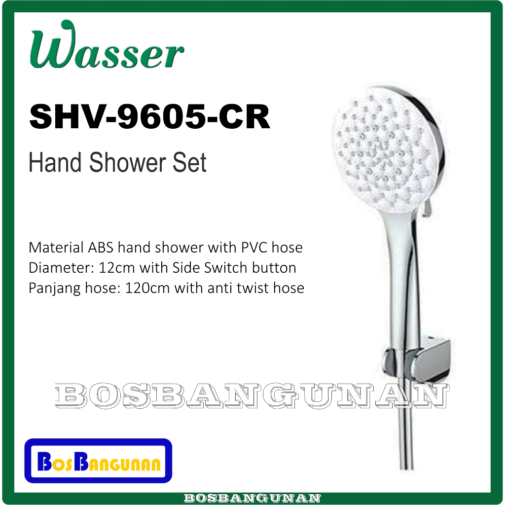 Hand Shower Set WASSER SHV-9605 CR Chrome / Shower Set WASSER SHV 9605 CR / Hand Shower Set WASSER