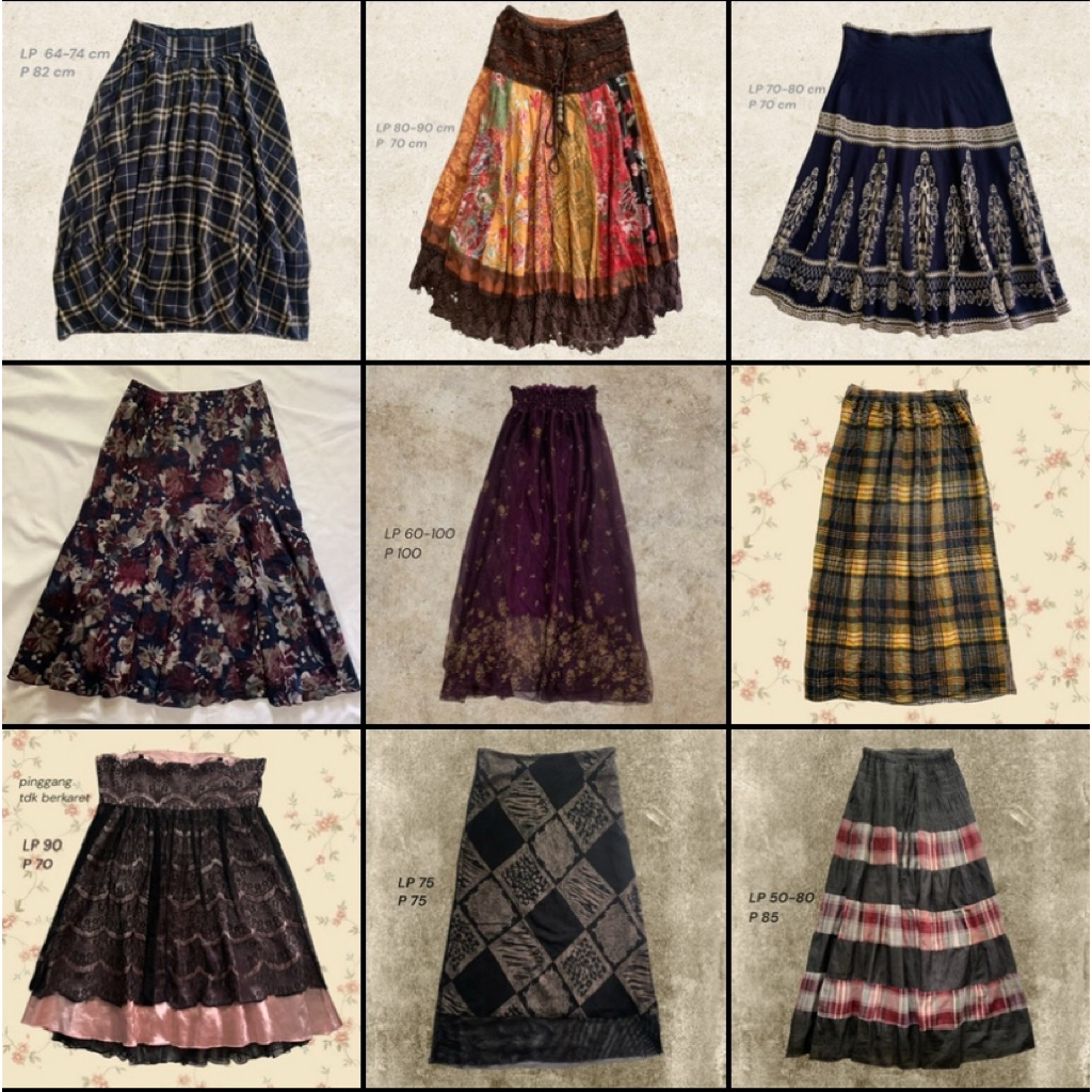 [skirts] whimsigoth grunge fairycore y2k bohemian