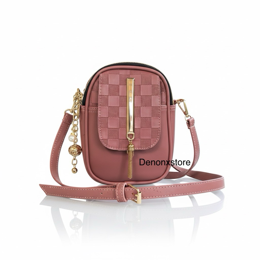 CAROLINAA Tas slempang wanita, tas slempang waita tiga ruang simple dan elegan