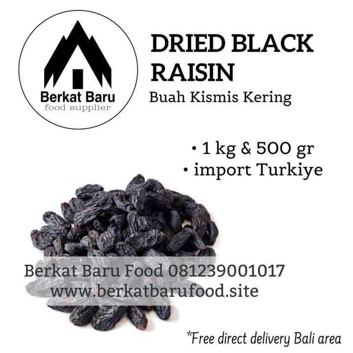 Dried Black Raisin 1 kg / Buah Kismis Kering