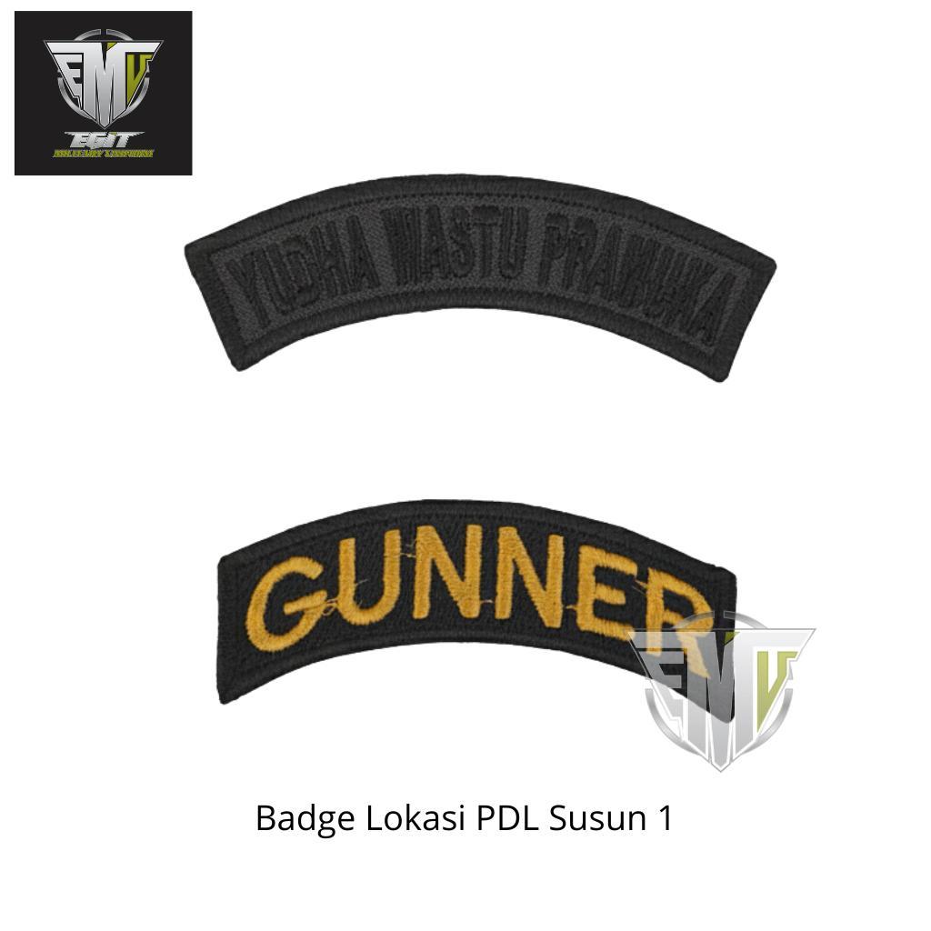 BADGE LOKASI SUSUN TNI PDL PDH BORDIR CUSTOM