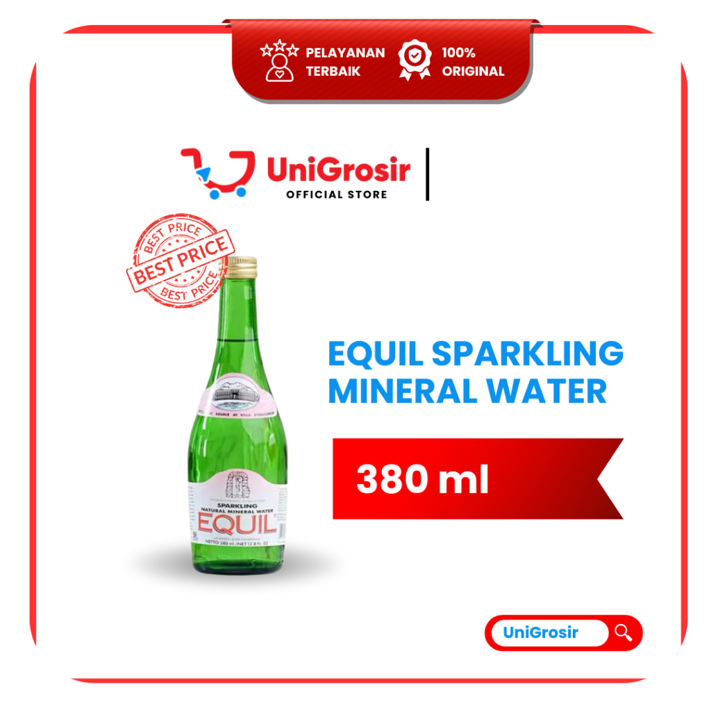 [UniGrosir] EQUIL SPARKLING MINERAL WATER AIR SODA ~ 380 ml