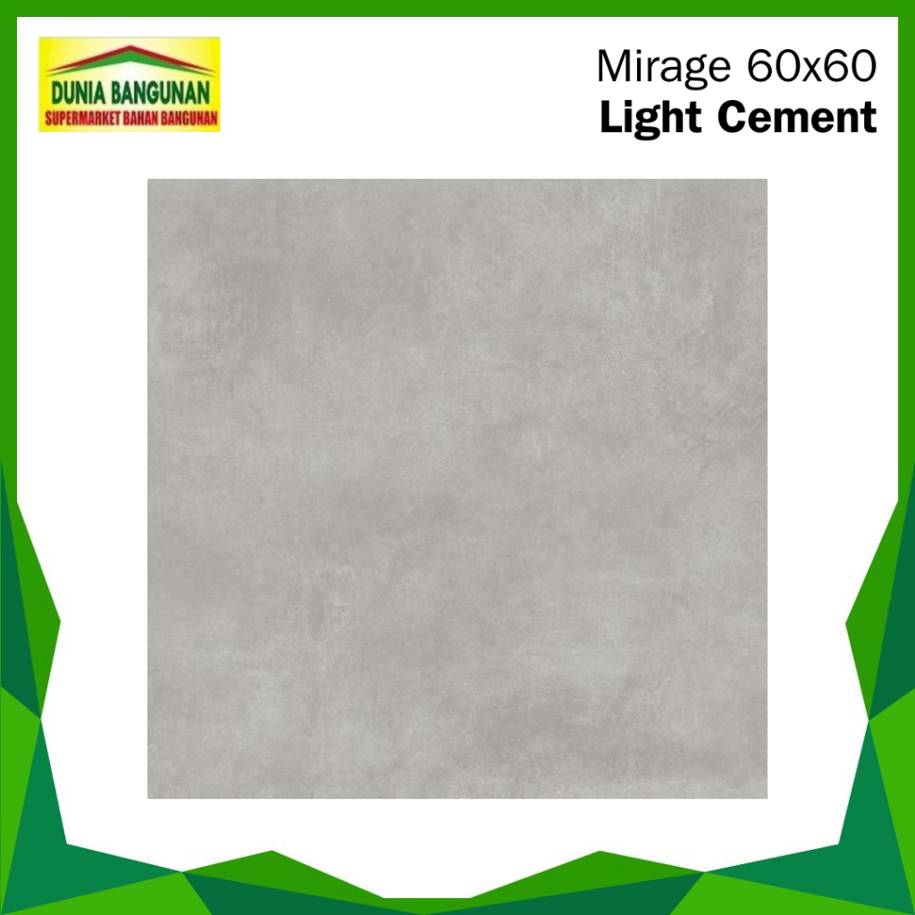 Granit Lantai Dinding 60x60 Mirage Light Cement Granit Matt/Keset Granit Teras Dapur