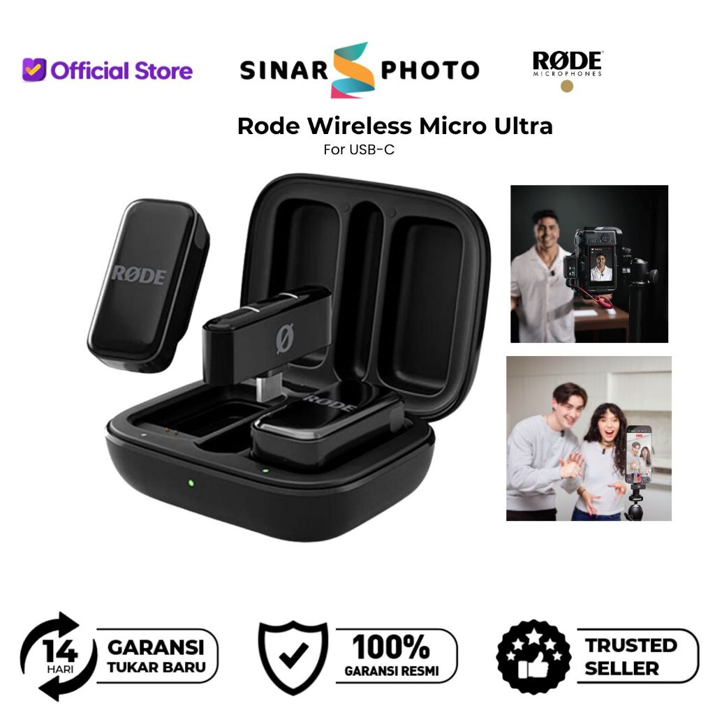 Microphone Rode Wireless Micro Ultra-compact Wireless Microphone USB-C - Garansi Resmi