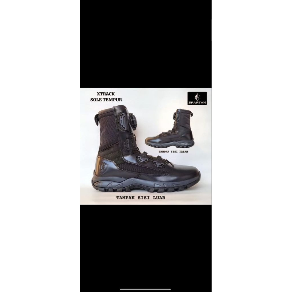 sepatu pdl tali putar extrek sol tempur spartan/tactical/tni ad au al /terbaru