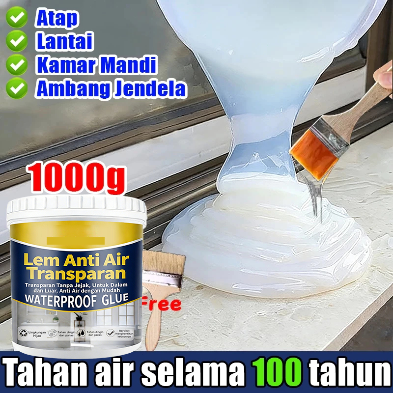 lem anti bocor dan rembes transparan 1000g lem tembok super kuat lem keramik kamar mandi anti bocor 