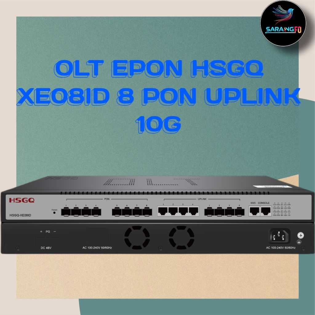 New OLT EPON 8 PON HSGQ Type XE08ID UPLINK 10G