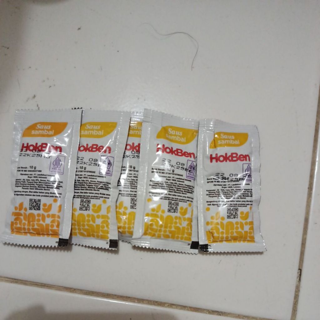 saos sachet Hokben 10 Gram expired 2026