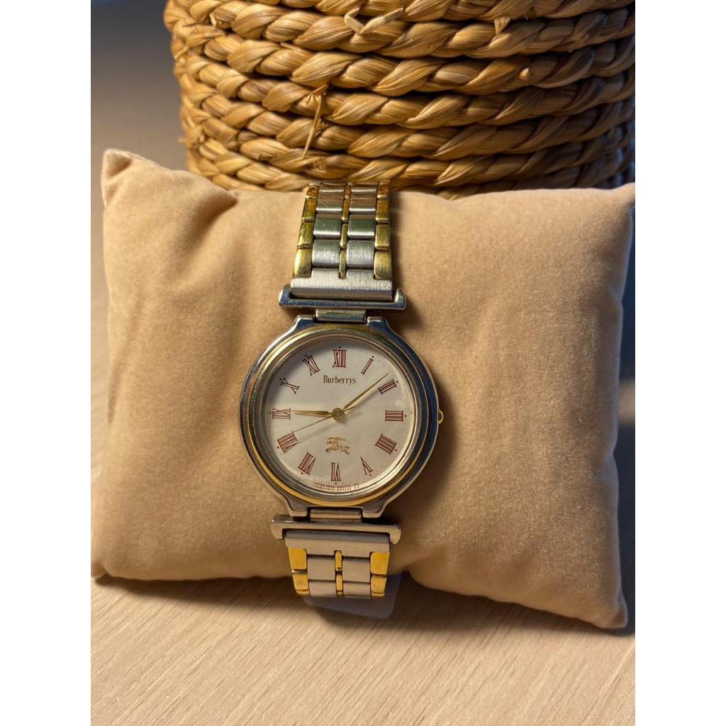 Burberrys Jam Tangan Vintage Stainless Steel Silver dan Gold