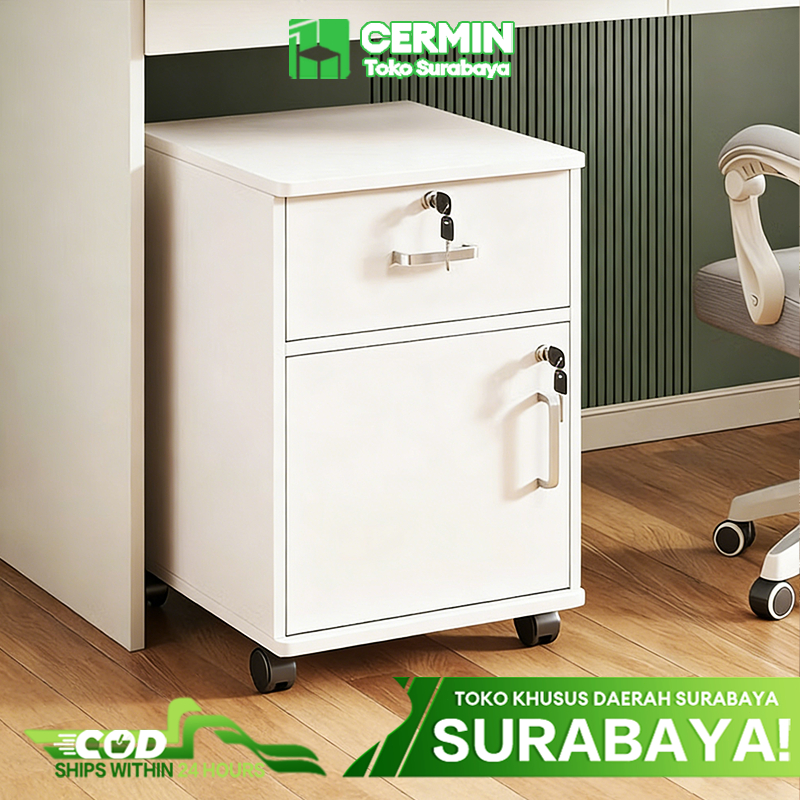 Pengiriman Dari Surabaya---Lemari Arsip Meja Nakas Lemari Laci Dengan Kunci Lemari Portable Lemari P