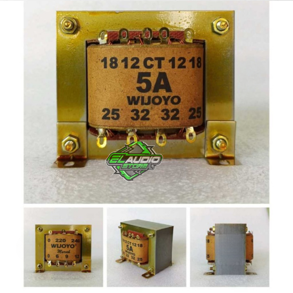TRAFO Murni 5A Kecil WIJOYO CT 32V / Travo 5 Amper CT 32 Volt Tembaga Murni