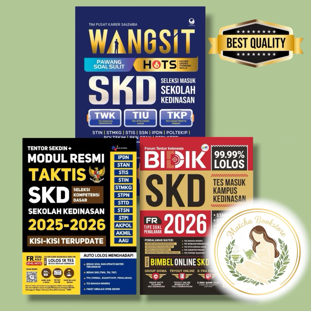 Buku Wangsit Sekolah Kedinasan — Buku Modul Resmi Taktis Sekolah Kedinasan 2025/2026 — Buku Bidik 99