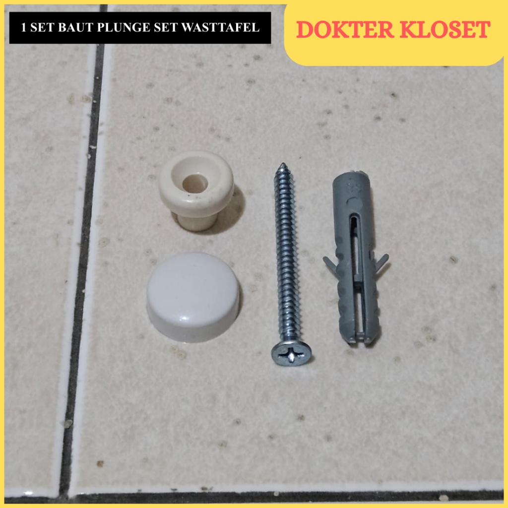 (1 pcs) Baut Plunge Set Kamar Mandi TA2SV2 Universal – Baut Pengikat Pembuangan Air Aman dan Tahan K