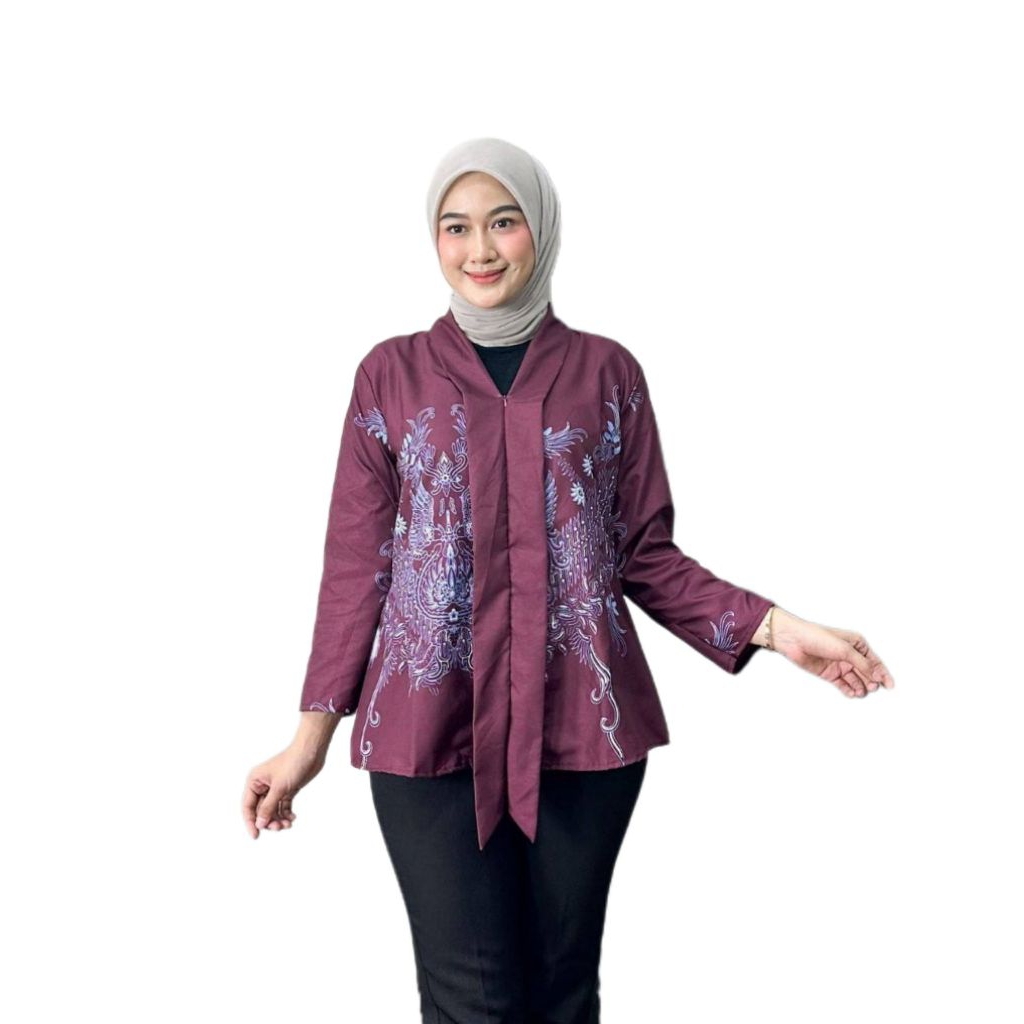 Blouse Kebaya Wanita Atasan Batik Kerja Wanita