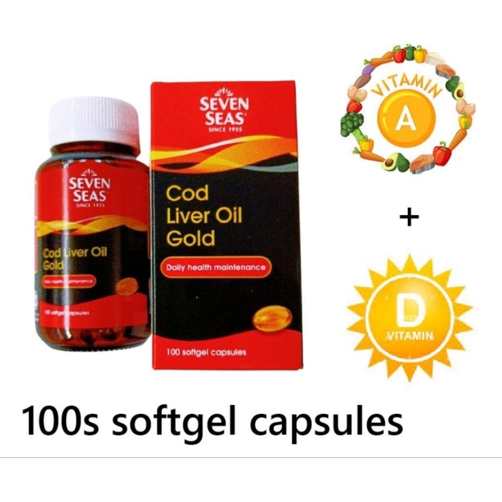Seven Seas Cod Liver Oil Gold 100 kapsul