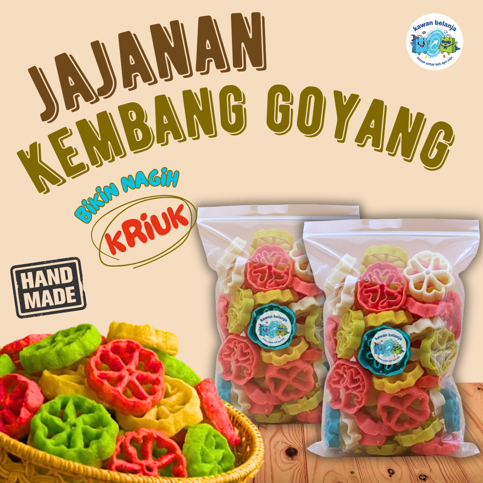 Kue Kembang Goyang / Seroja Mini Manis & Asin 225gram