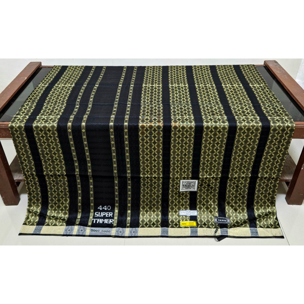 (TERLARIS) Sarung Tenun Sutra Premium Super Tamer 440 SDS Sarung Doble Songket Super Premium