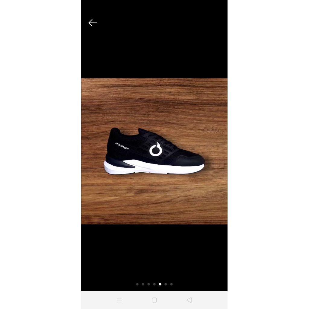 Sepatu Running Pria Wanita Ortus, sneakers Olahraga Lari Joging Buat Gaya Skena Outpit Hitam Putih