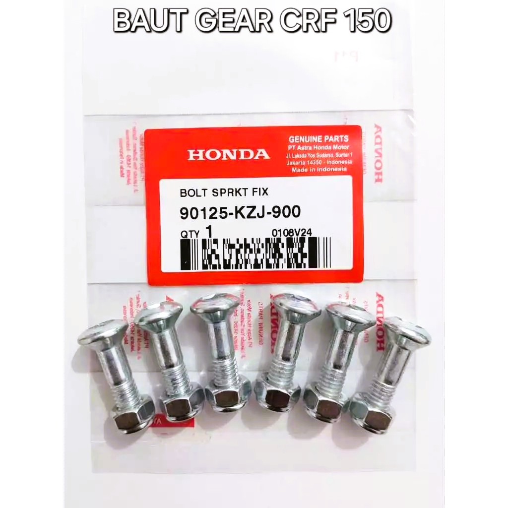 Baut Gear CRF Set 90125-KZJ-900 Original