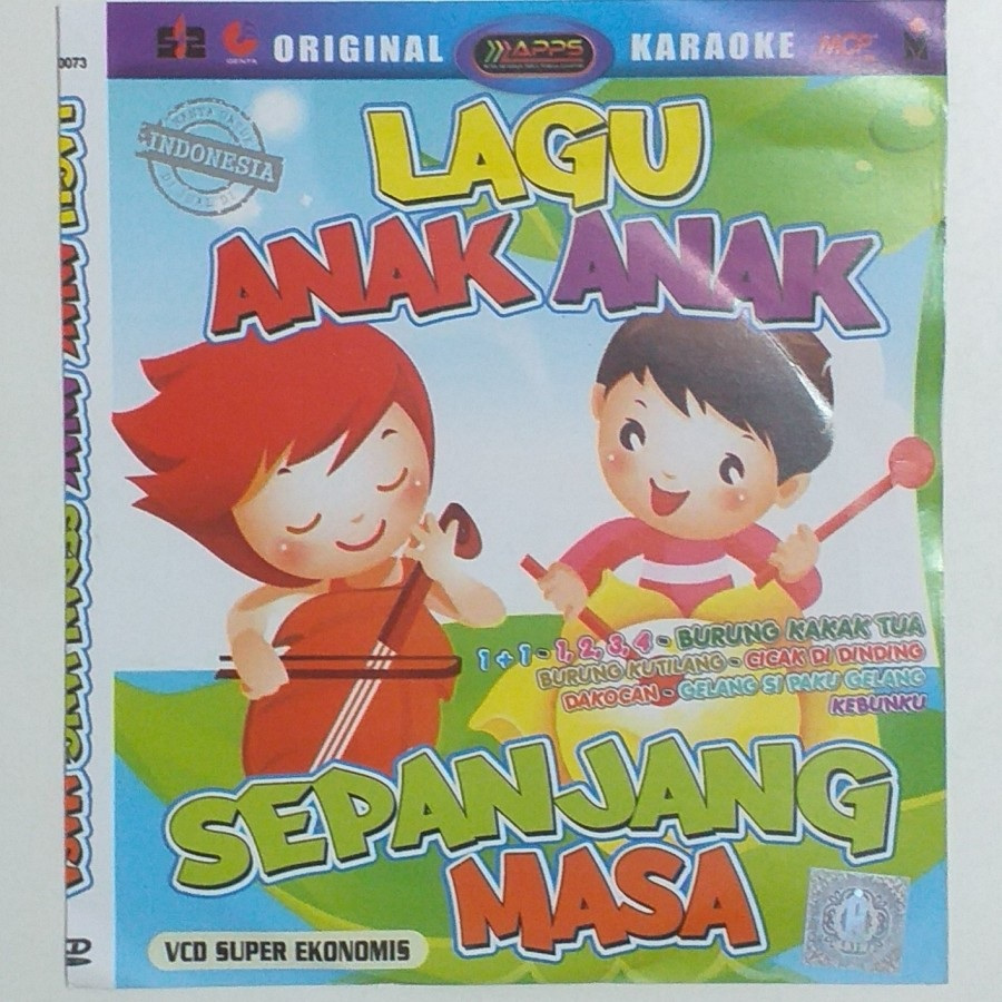 Kaset VCD Karaoke Original Lagu Anak Anak Terbaik Sepanjang Masa