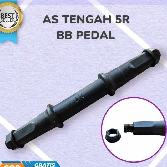 AJP As gir tengah 5R  sepeda MTB mini lipat fixie As tengah BB axle kotak 5R sepeda MTB fixie konter