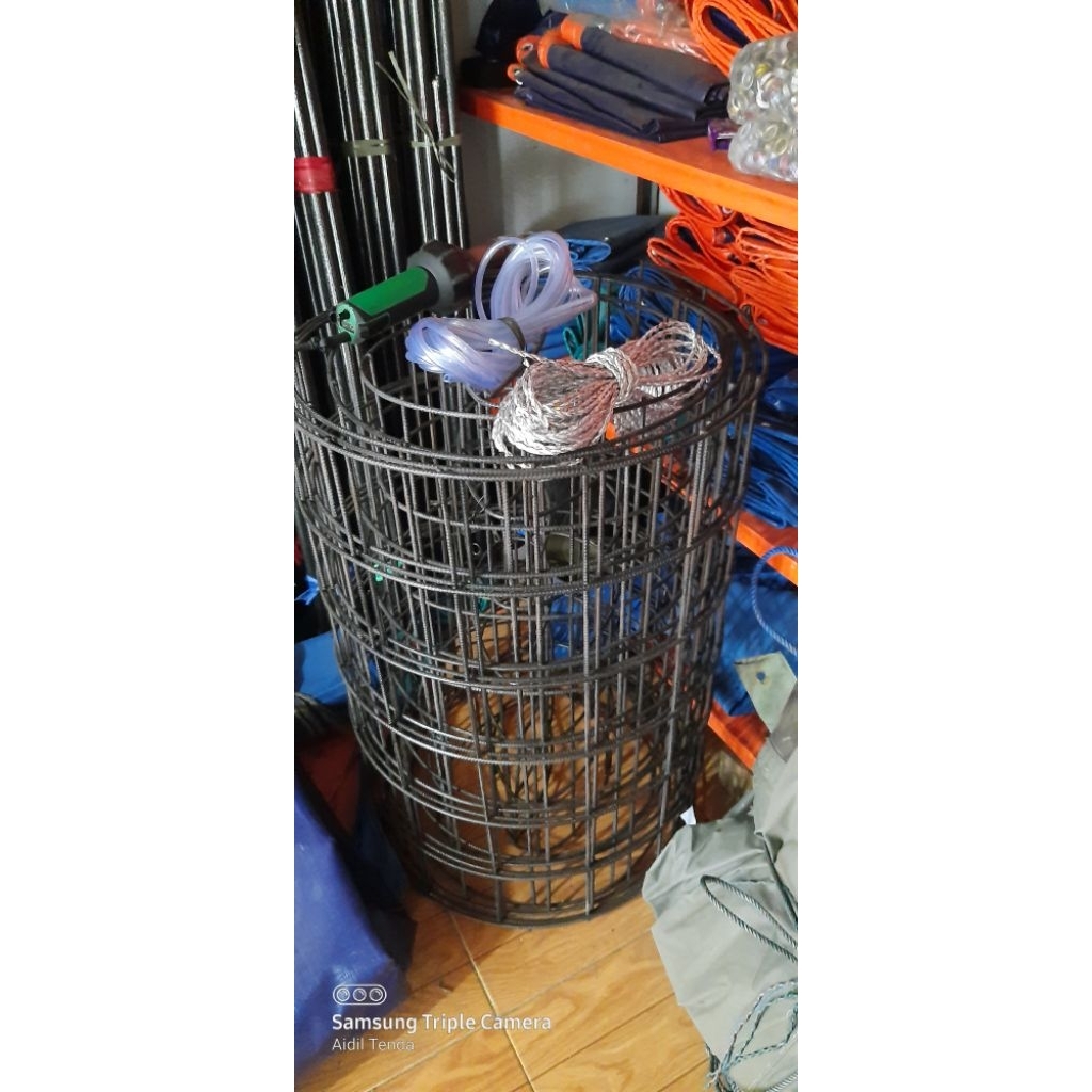 Rangka kolam D2 Fullset tanpa terpal.