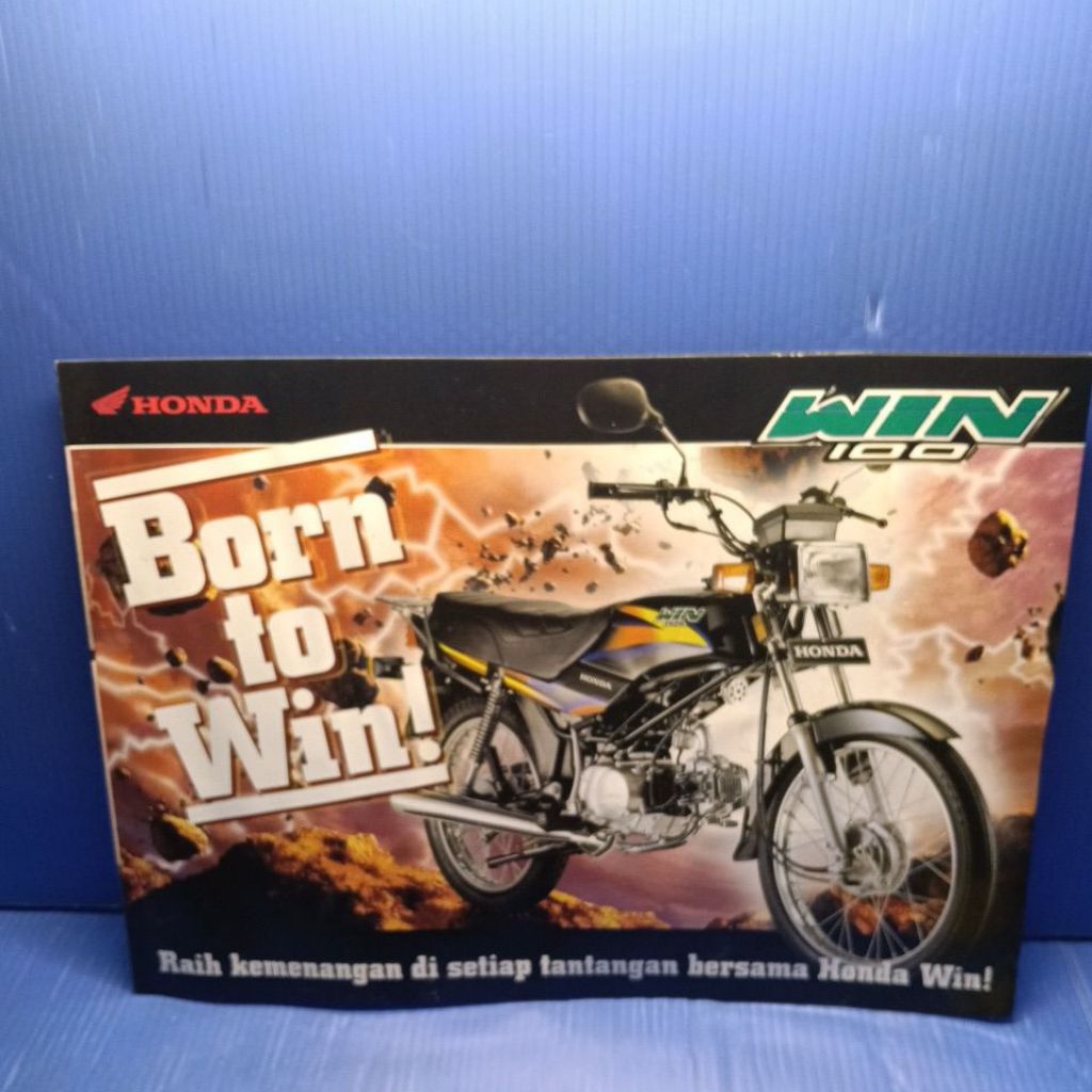 poster brosur leaflet Honda win 100