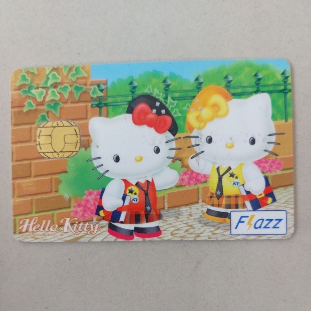 flazz gen 1 bca hello kitty ke sekolah