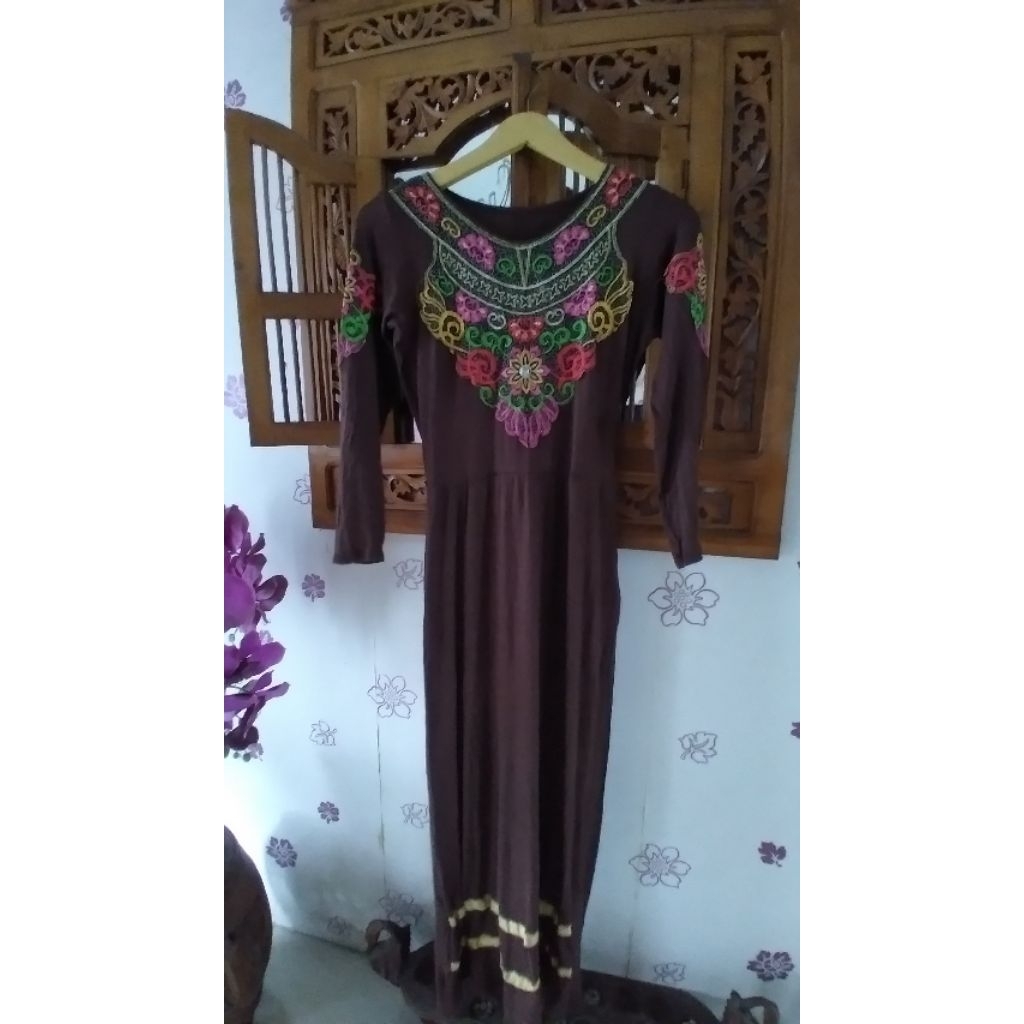 Baju Gamis Kaos ( Size LD 95 / P 140 ) Preloved Second Branded