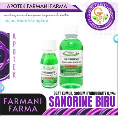SANORINE BIRU 0,1%/80 ML/200 ML/ OBAT KUMUR/CEGAH SARIAWAN/PLAK GIGI